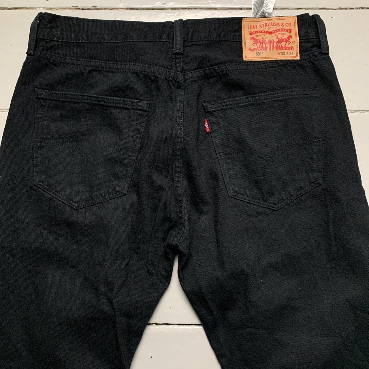 Levis 501 Jet Black Jeans