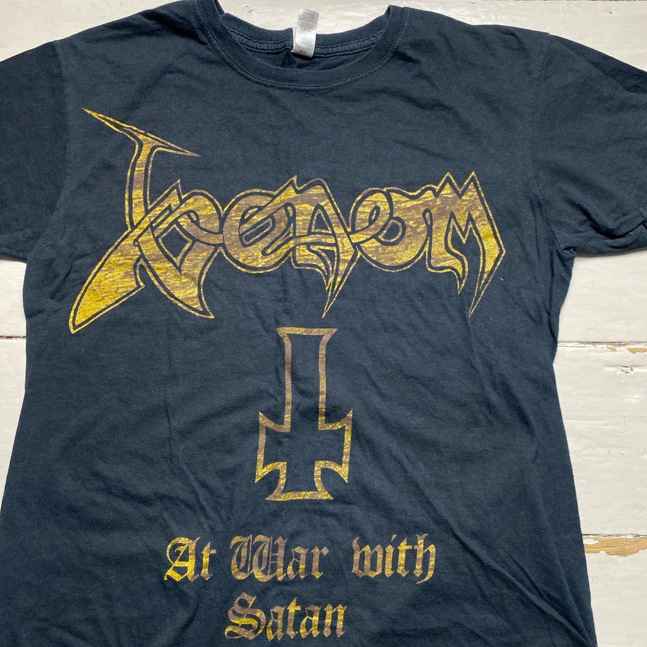 Venom Goth Grunge Black and Gold T Shirt