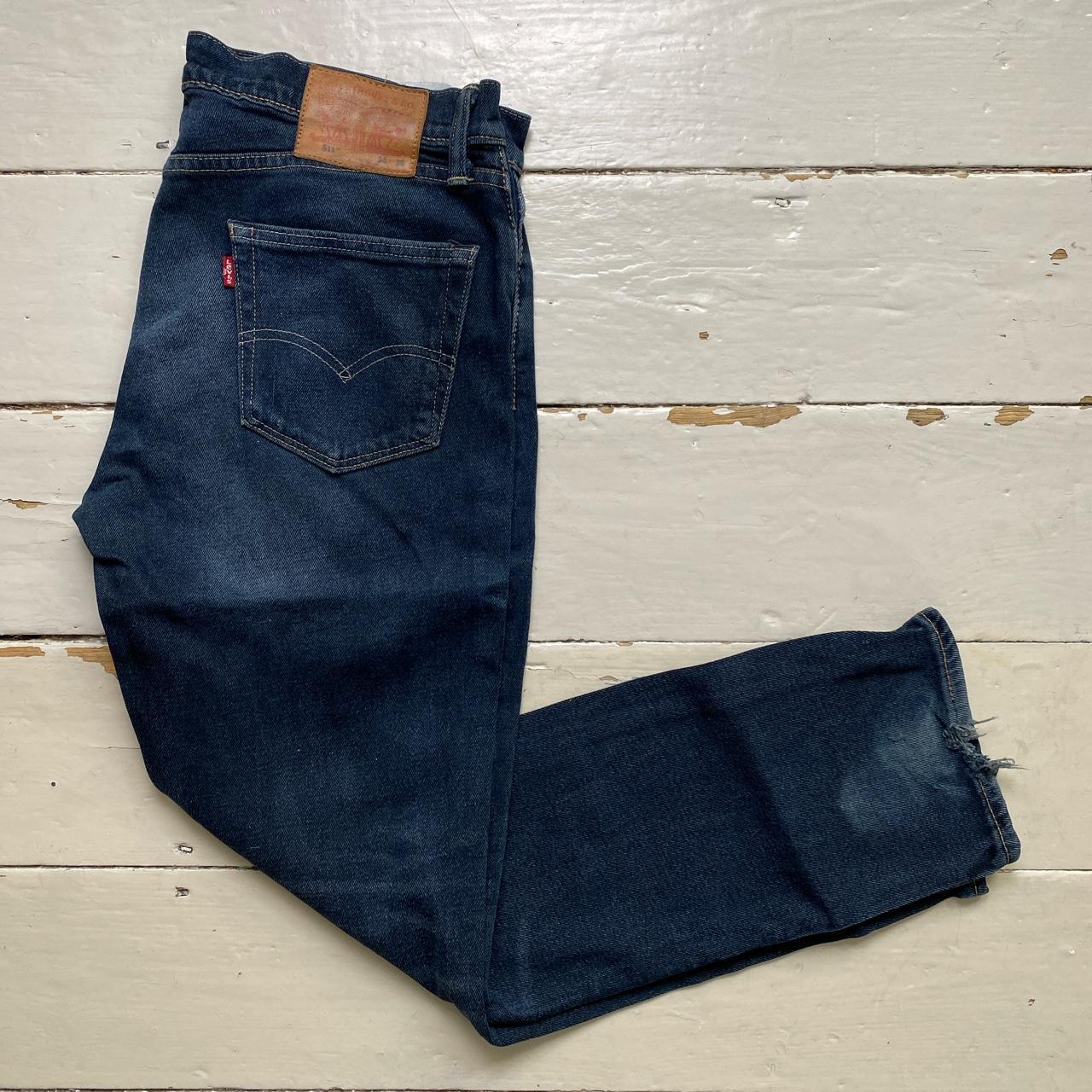 Levis 511 Navy Stonewashed Jeans