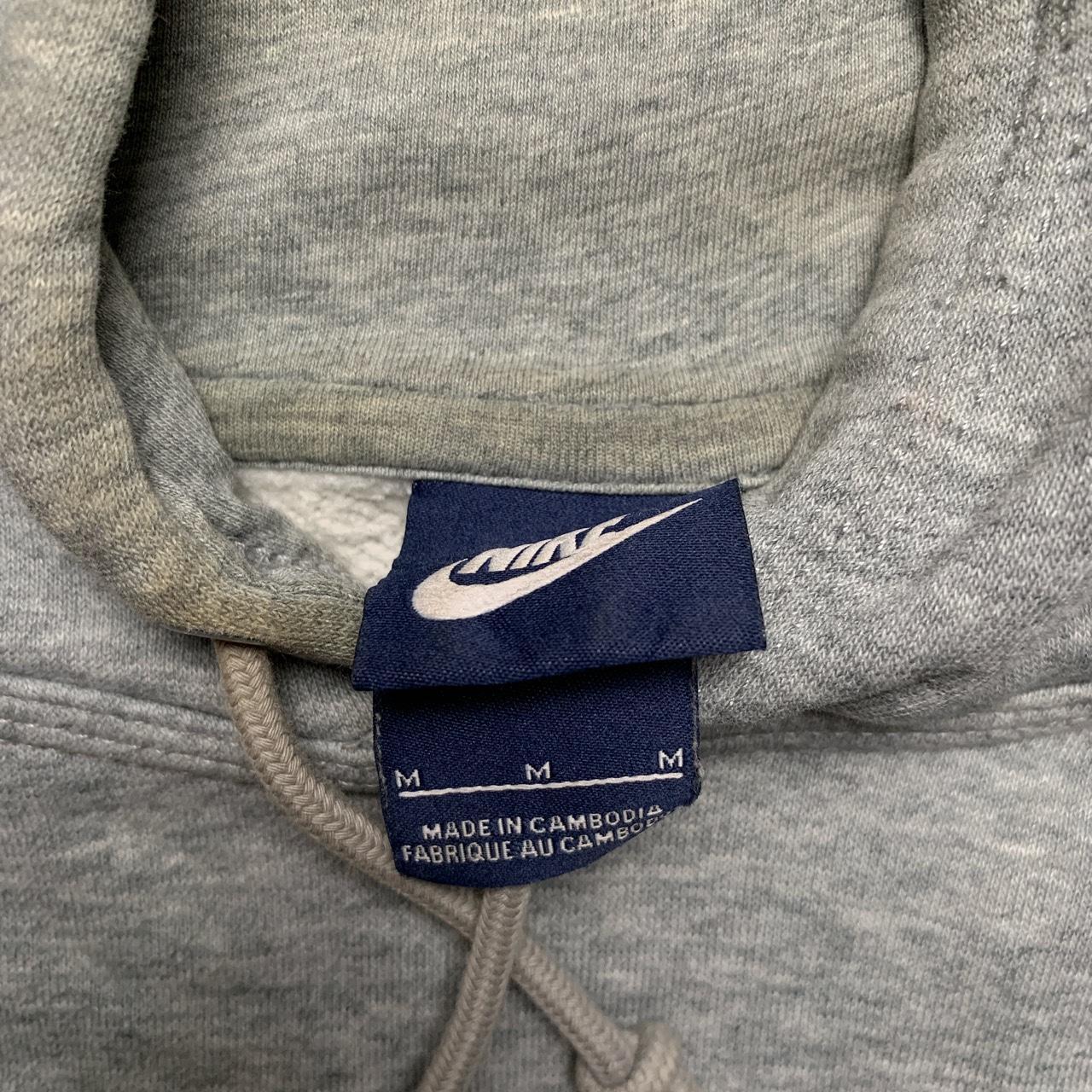 Nike Club Spellout Grey and White Hoodie