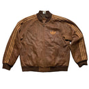Adidas Originals A-15 80’s - 90’s Brown Vintage Leather Bomber Jacket (L)