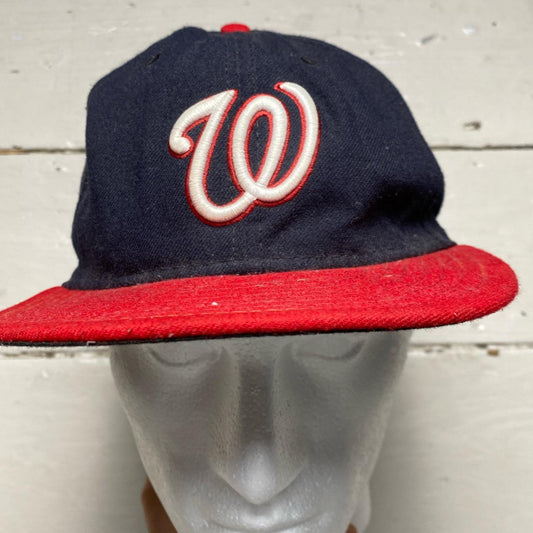 Washing Nationals New Era Fitted Cap Navy and Red