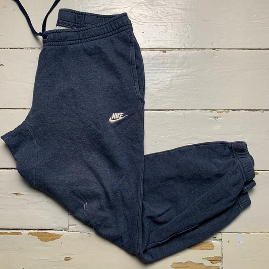 Nike Swoosh Baggy Navy and White Joggers