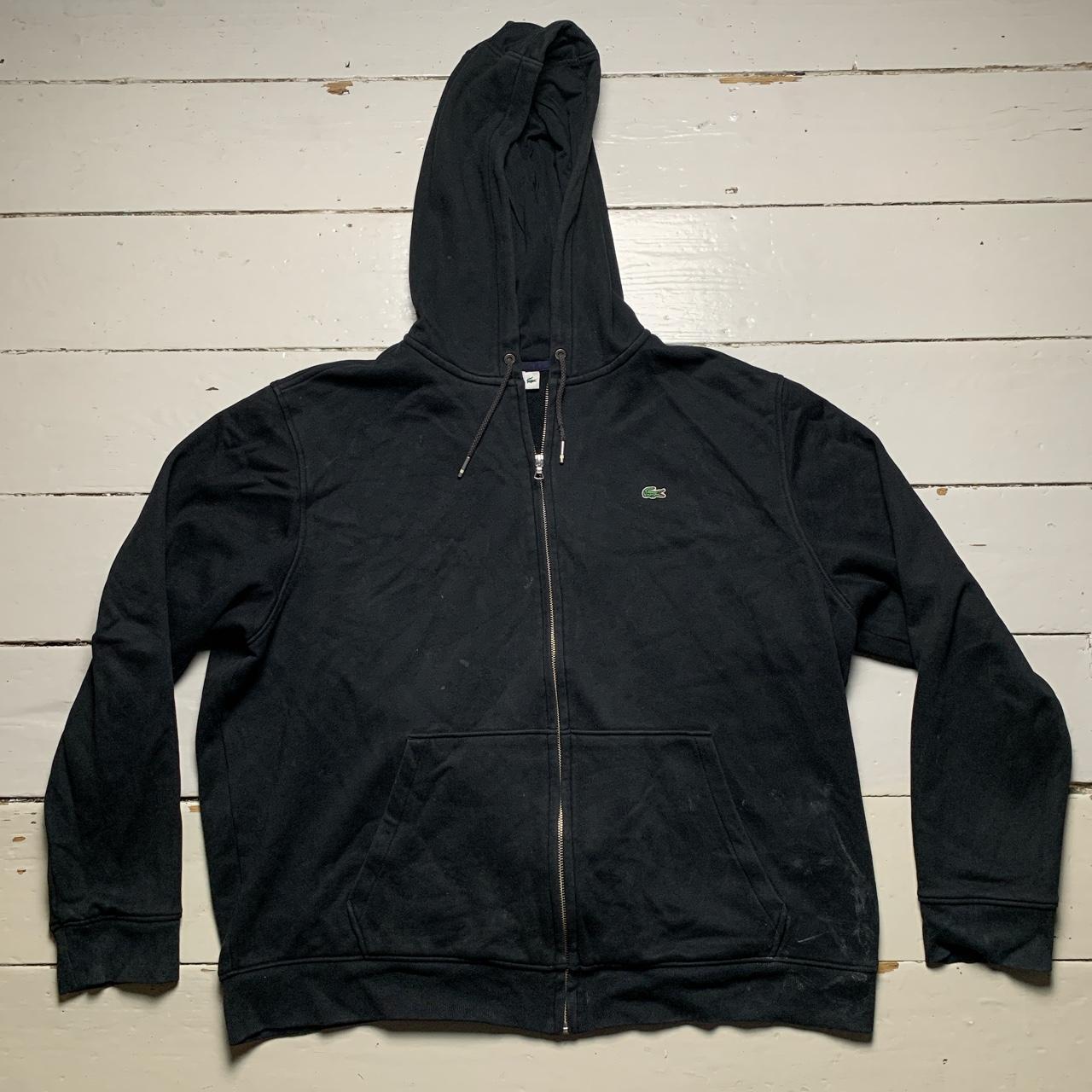 Lacoste Black Heavy Croc Hoodie