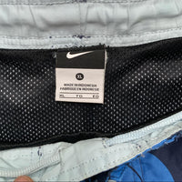 Nike Floral Swim Shorts Navy Blue (XL)