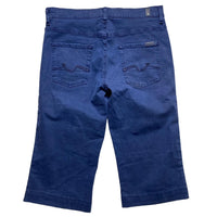 7 For All Mankind Navy Short Jean Jorts (30W)