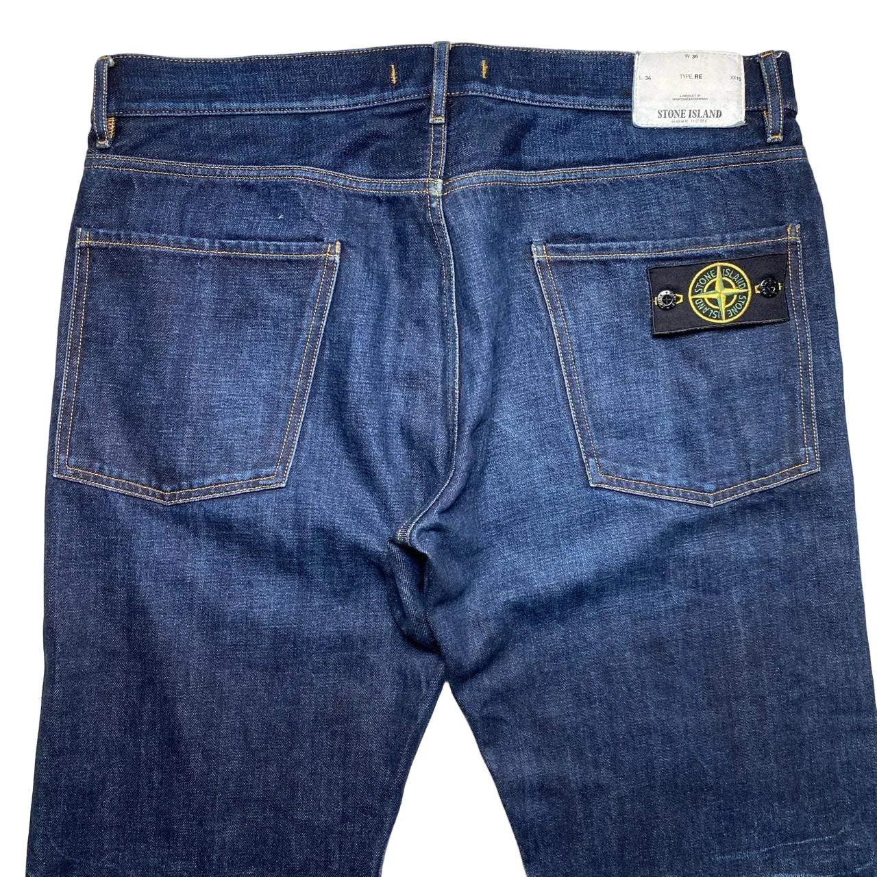 Stone Island Navy Baggy Jeans (36W)