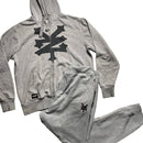 Zoo York Full Grey and Black Vintage Tracksuit (L)