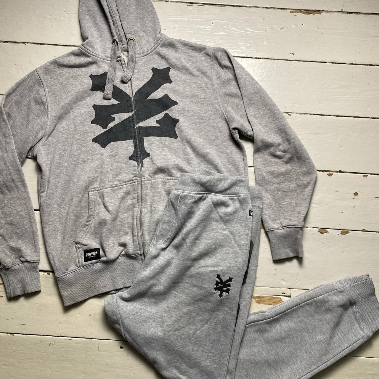 Zoo York Full Grey and Black Vintage Tracksuit