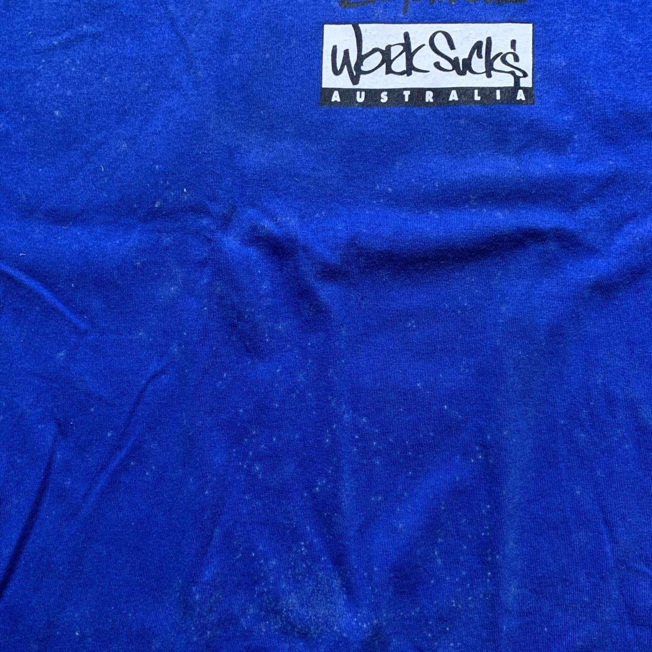 Work Sucks Sydney Skydiving Australia Vintage 90’s Graffiti T Shirt