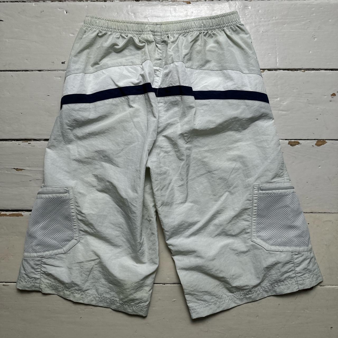 Nike Cargo Shell Track Pant Shorts Cream and Navy