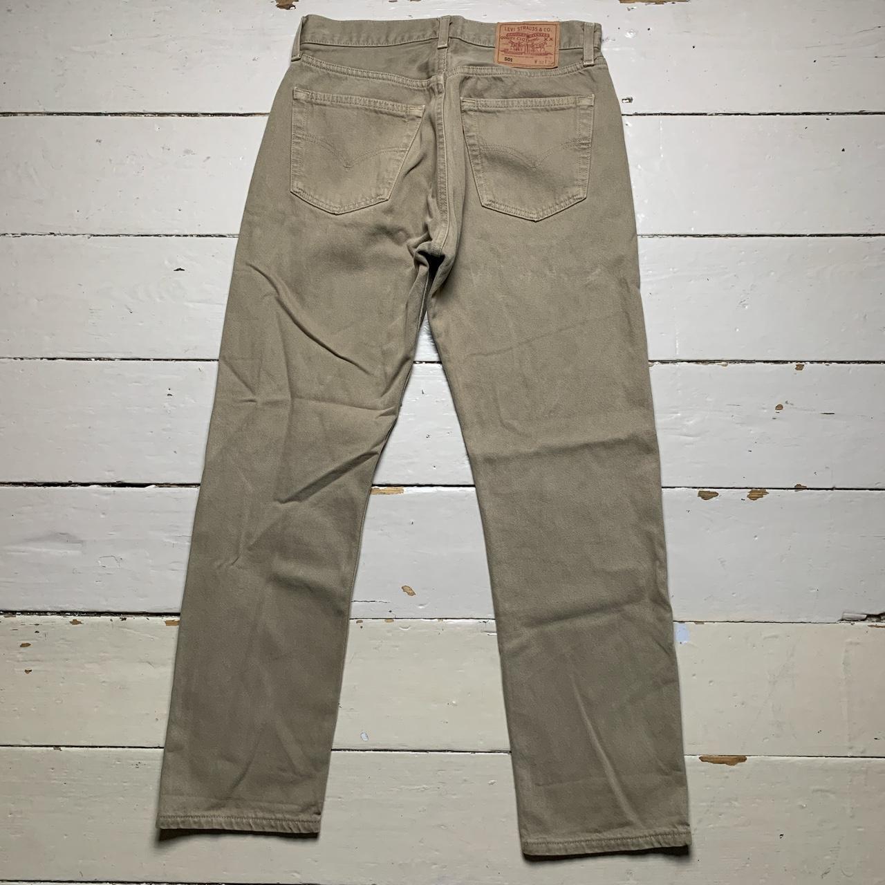 Levis 501 Khaki Beige Jeans