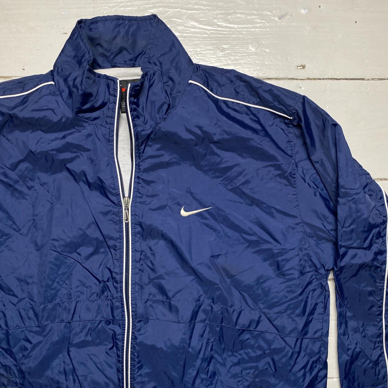Nike Swoosh Vintage 90’s Navy and White Track Jacket