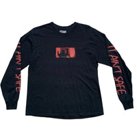 Skepta It Aint Safe Long Sleeve Black T Shirt (L)