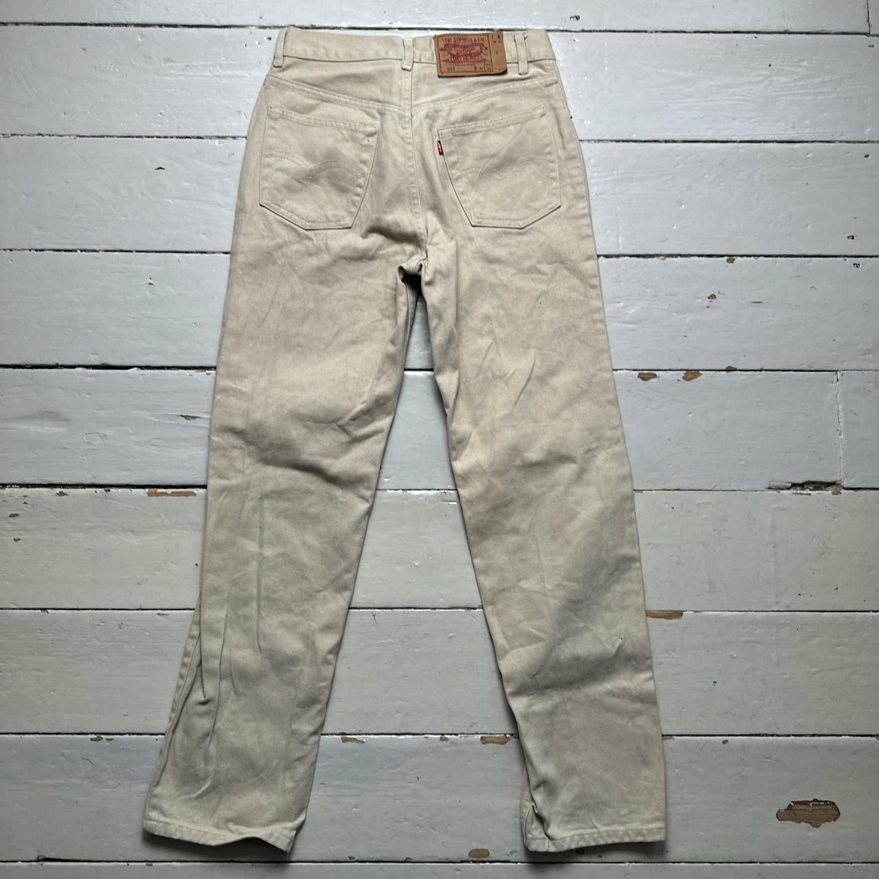 Levis 501 Vintage Cream Jeans