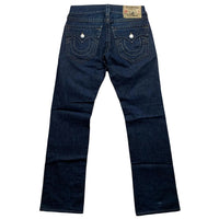 True Religion Ricky Dark Navy Jeans Yellow Stitch (30W)