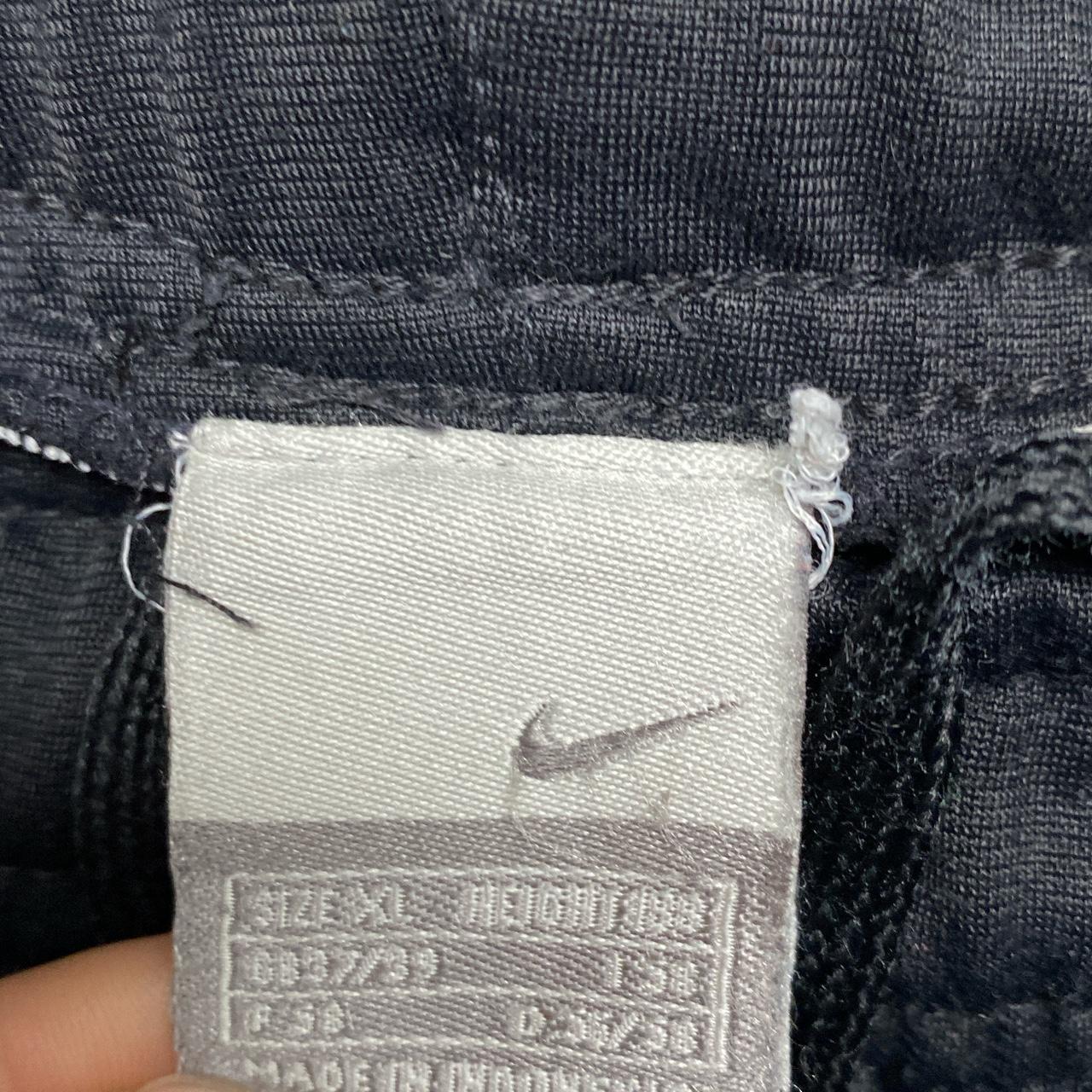 Nike Swoosh Vintage Trackpant Baggy Black and White Tracksuit Bottoms (XL)