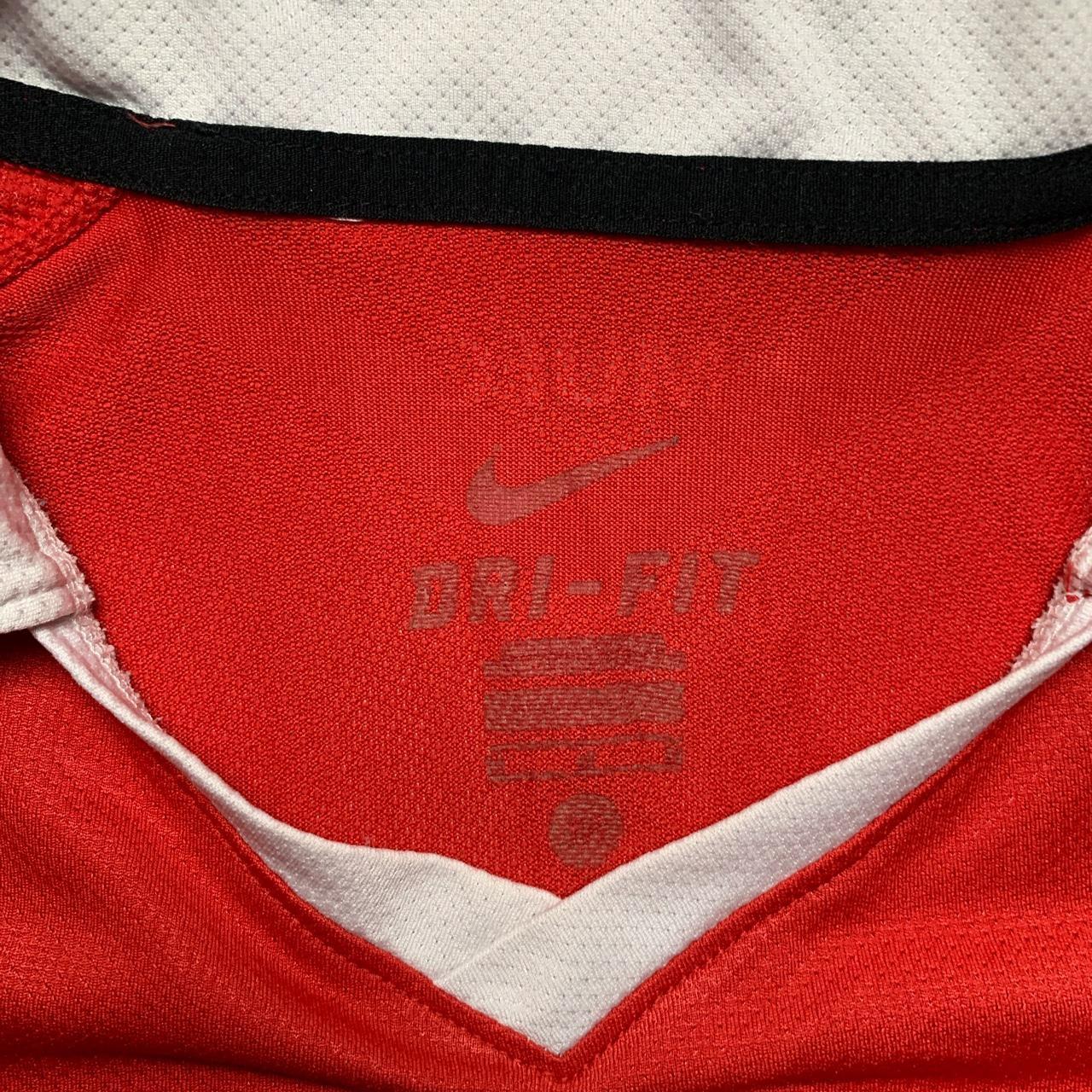 Nike Manchester United Red and White Football Jersey (M)