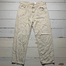 Levis 550 Baggy Cream Vintage Distressed Jeans