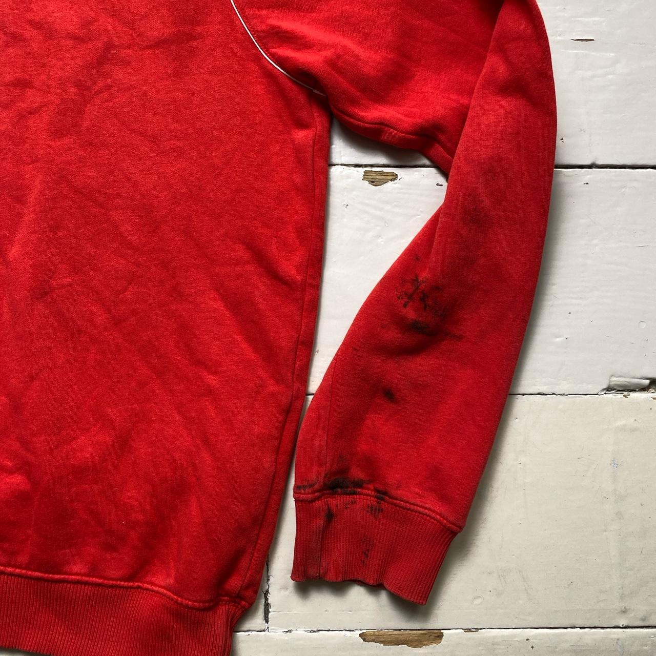 Nike Big Swoosh Red and White Jumper