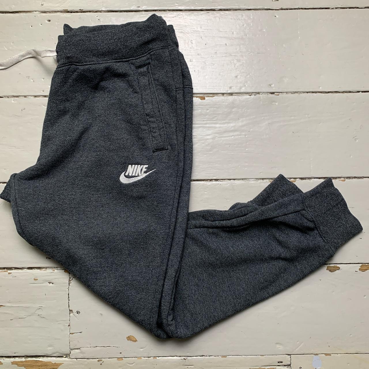 Nike Swoosh Grey and White Joggers