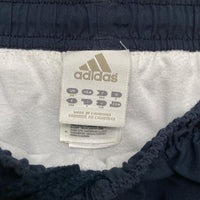 Adidas Navy and White Shell Track Pant Bottoms (L)