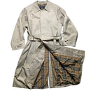 Burberry Burberrys Vintage Cream Trench Coat with Belt (L)