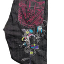 Artful Dodger Embroidery Vintage Indigo Jeans (34W)