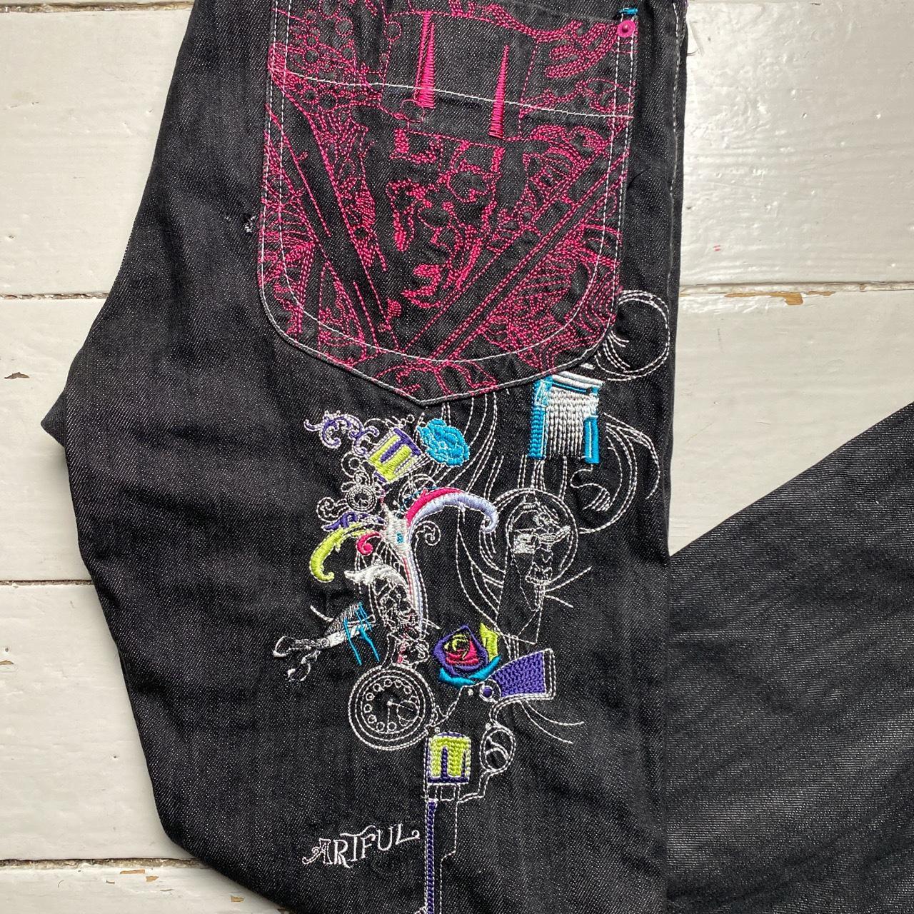 Artful Dodger Embroidery Vintage Indigo Jeans