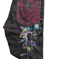 Artful Dodger Embroidery Vintage Indigo Jeans (34W)