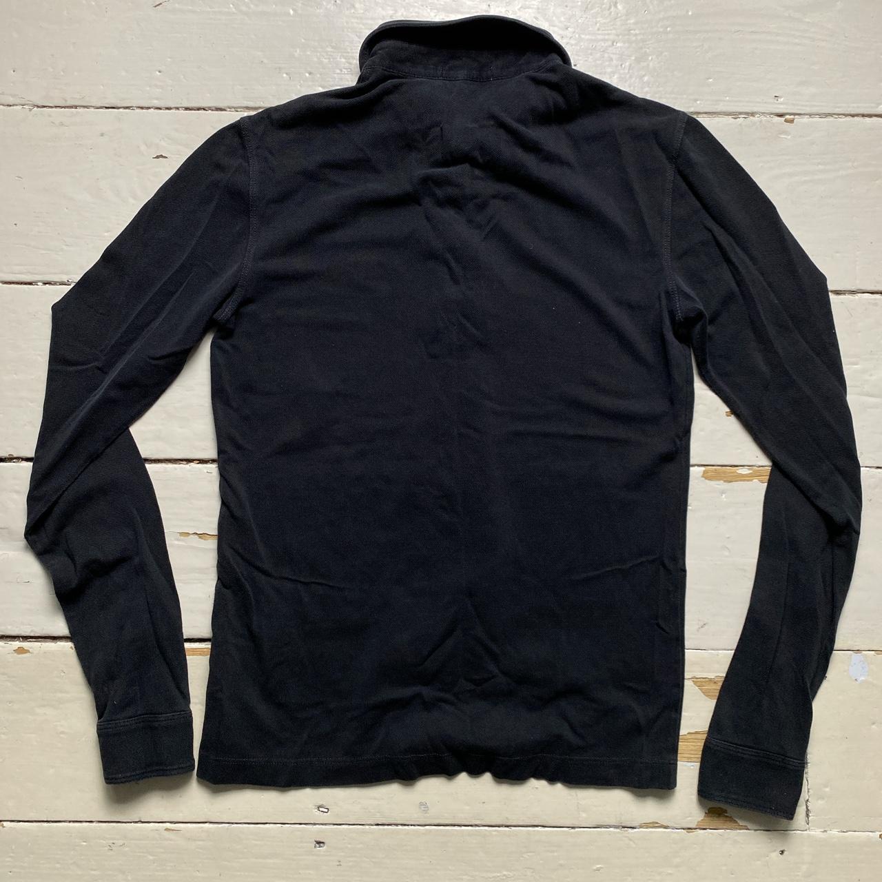 Burberry Brit Black Long Sleeve Polo Shirt