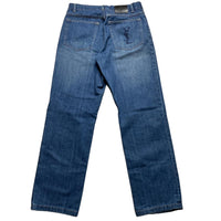 YSL Vintage Yves Saint Laurent Navy Baggy Jeans (30W)