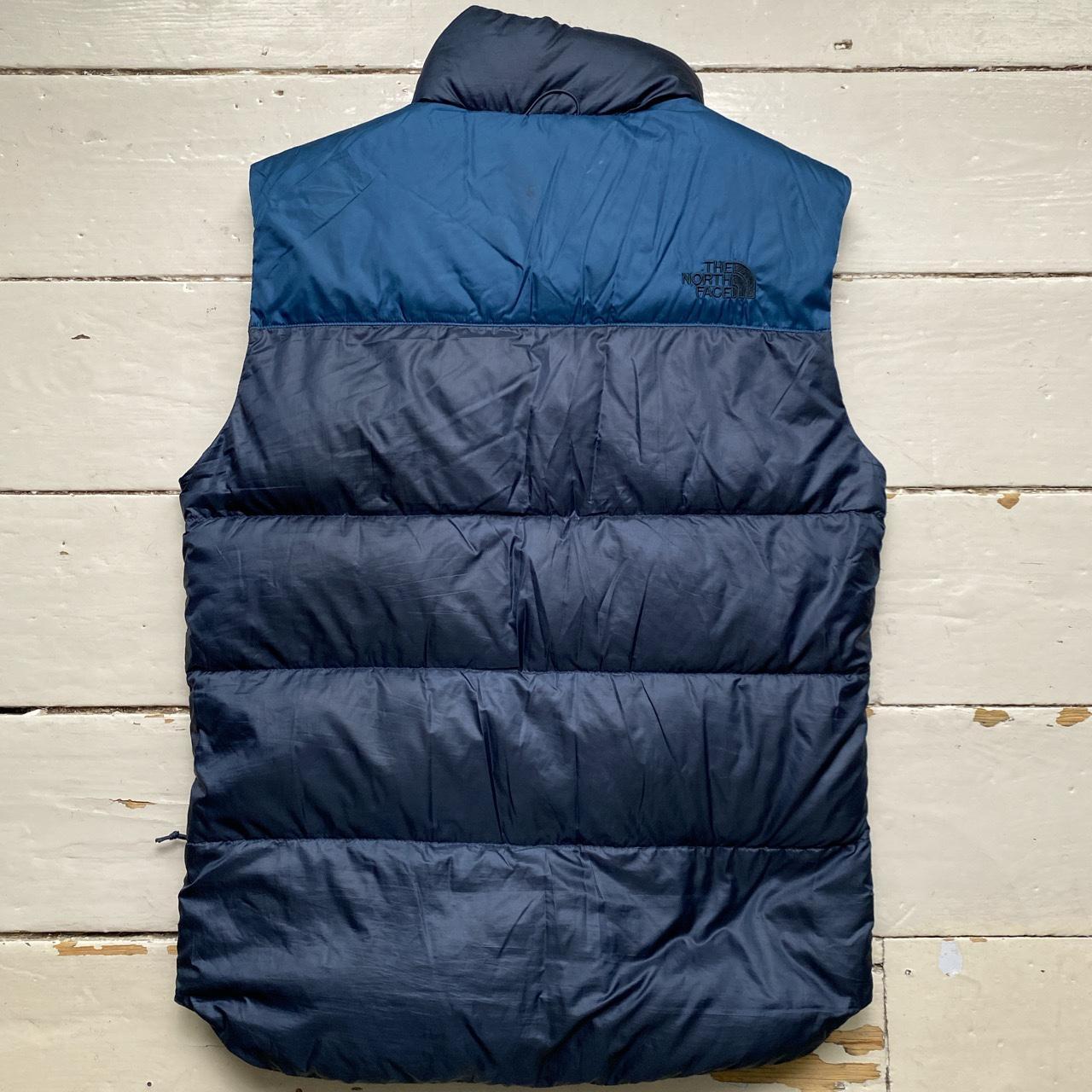 The North Face Nuptse 700 Two Tone Blue Gilet