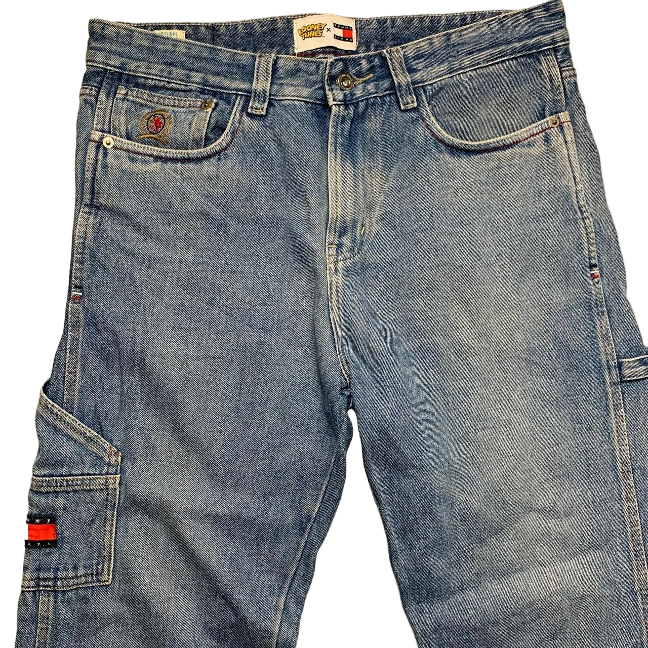 Tommy Hilfiger Looney Tunes Baggy Carpenter Cargo Jeans (34W)