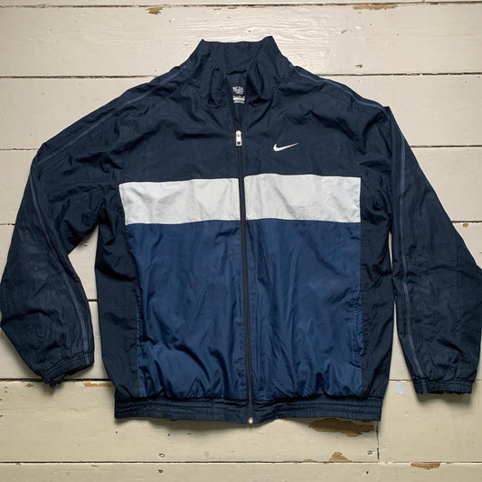 Nike Athletic Department Navy and White Shell Tracksuit Jacket