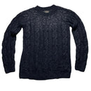All Saints Black and Grey Thick Knitted Jumper (M)