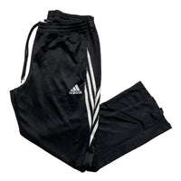 Adidas Black and White Slim Fit Trackpant Bottoms (XL)