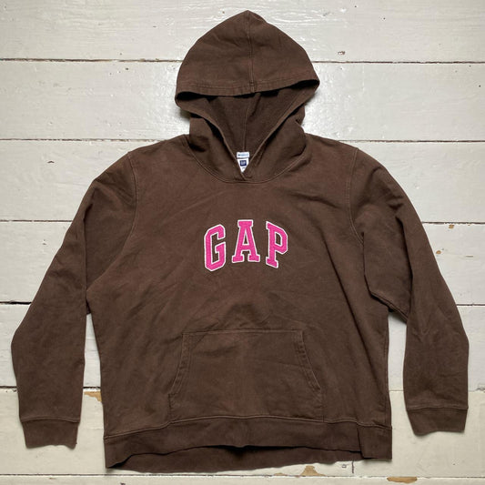 Gap Brown and Pink Hoodie Womens