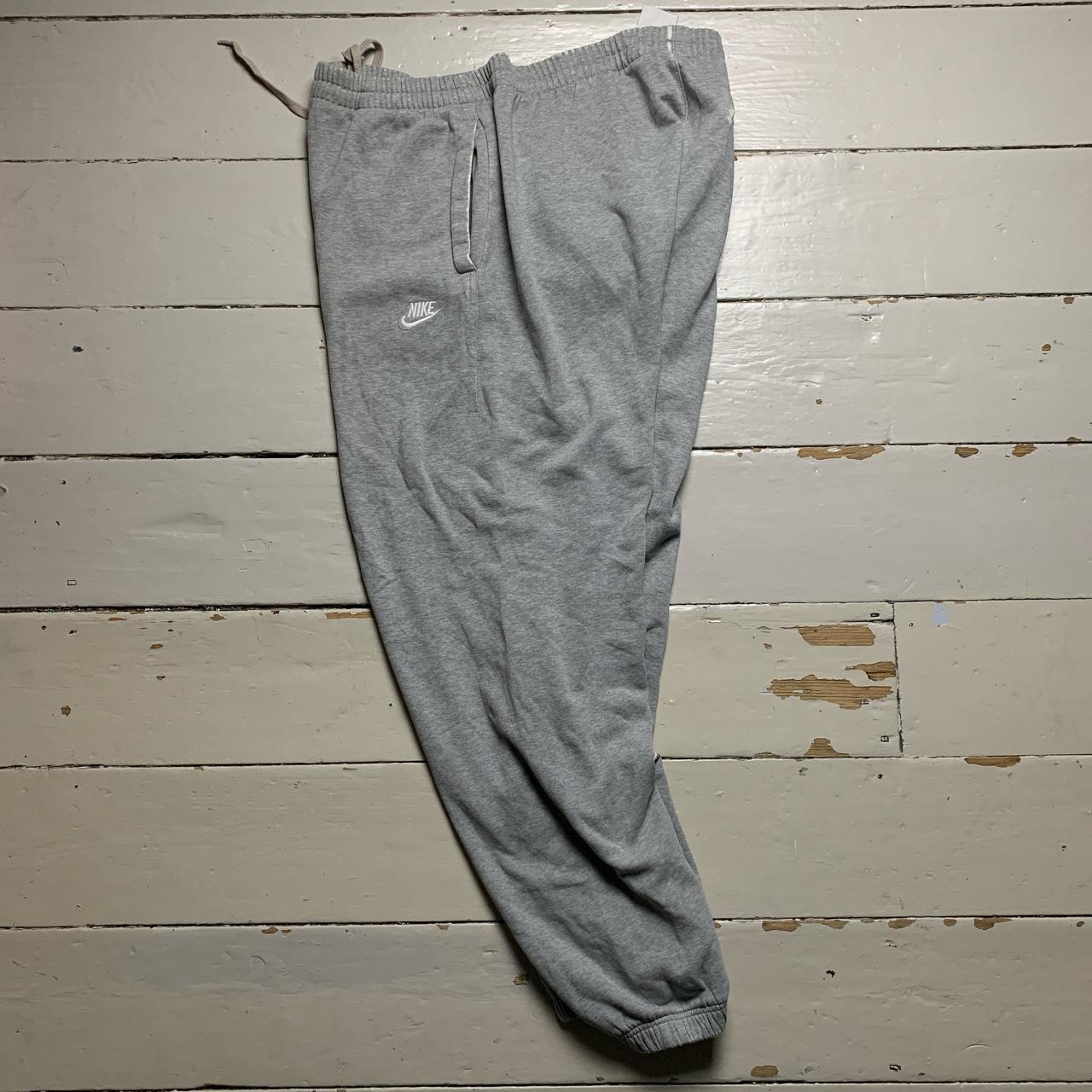 Nike Big Swoosh Grey and White Baggy Joggers