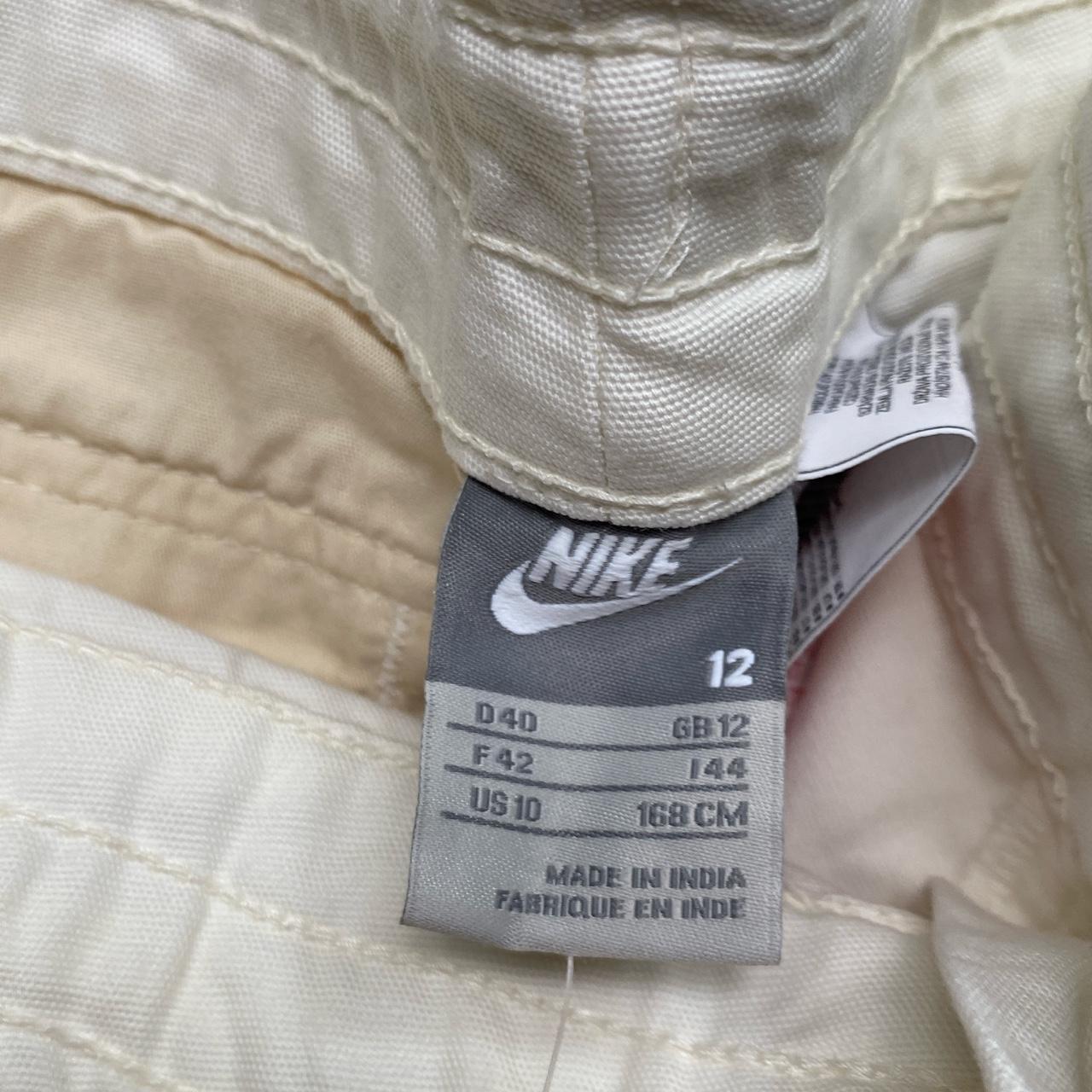 Nike Vintage Cream White Cargo Combat Trousers