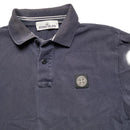 Stone Island Navy and White Polo Shirt (S)
