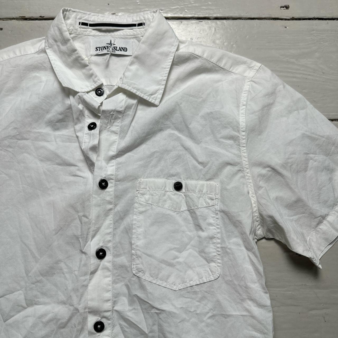 Stone Island White Short Sleeve Shirt