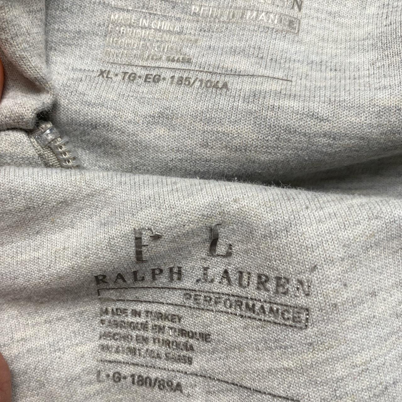 Ralph Lauren Polo Heather Grey and Black Pony Newer Season Full Tracksuit  (L/XL)