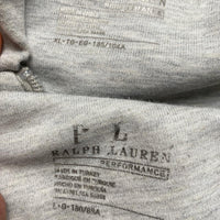 Ralph Lauren Polo Heather Grey and Black Pony Newer Season Full Tracksuit  (L/XL)