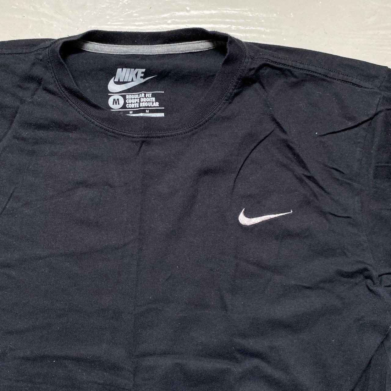 Nike Swoosh Black and White T Shirt