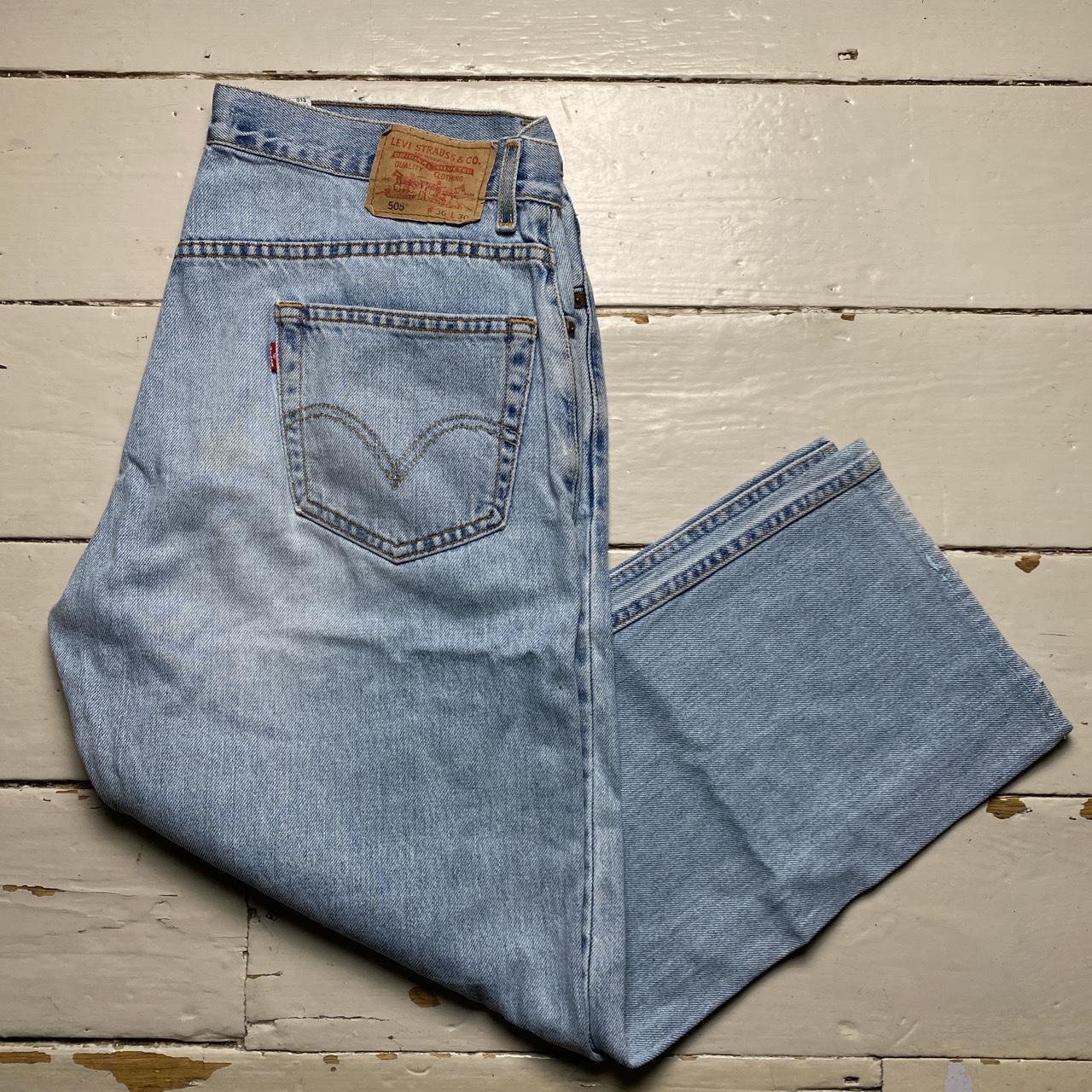 Levis 505 Light Blue Vintage Baggy Jeans