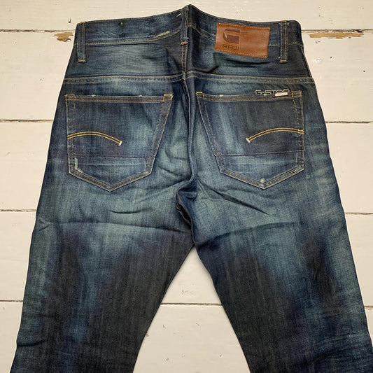 G Star 3301 Navy Stonewash Jeans