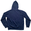 Nike Club Spellout Navy and White Hoodie (L)