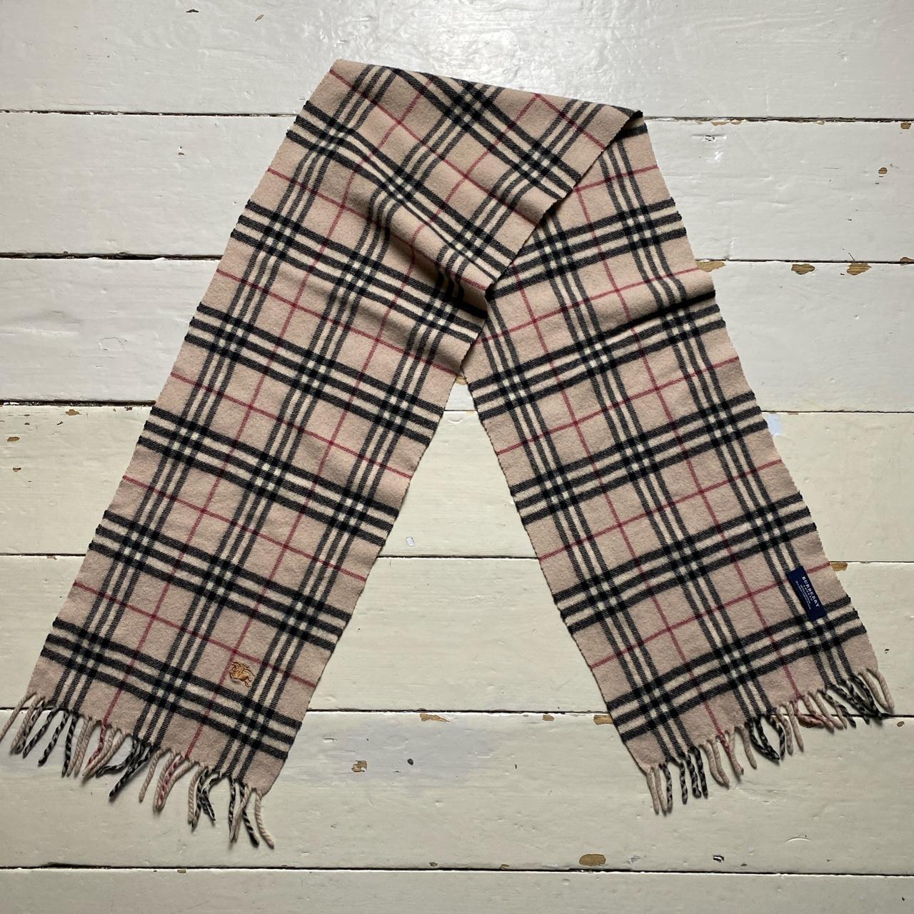 Burberry Nova Check Lambs Wool Scarf