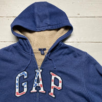 GAP USA Sherpa Hoodie Navy